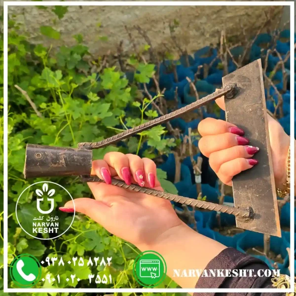 علف زن دستی با دسته