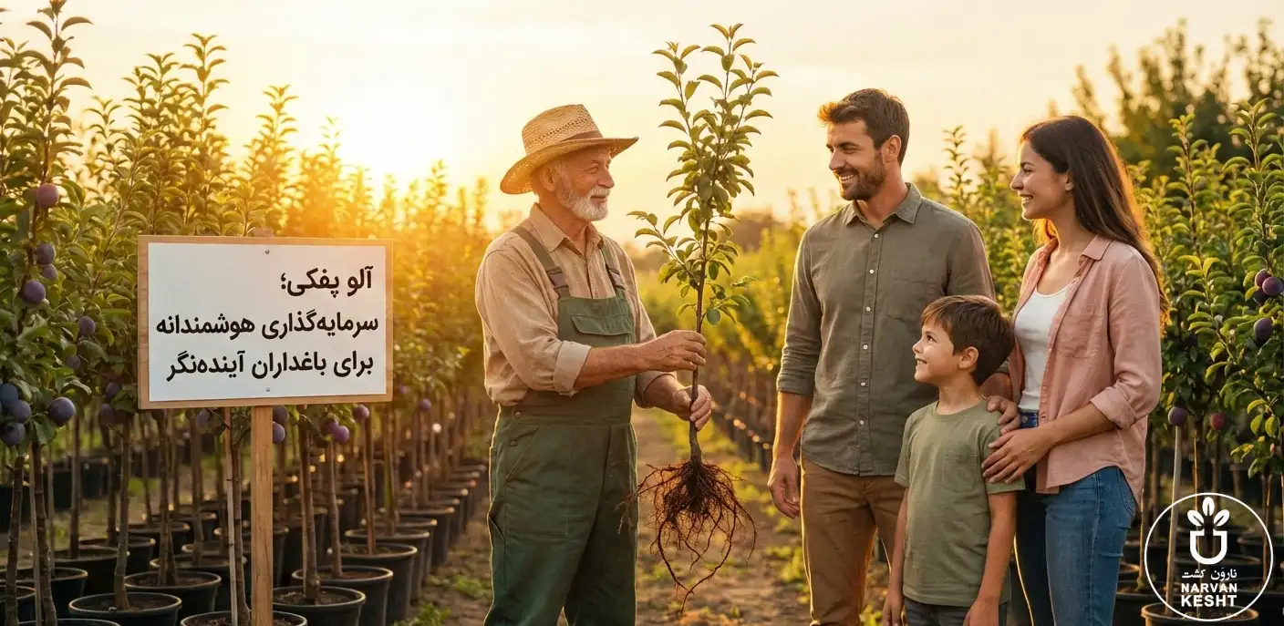 خرید نهال آلو پفکی