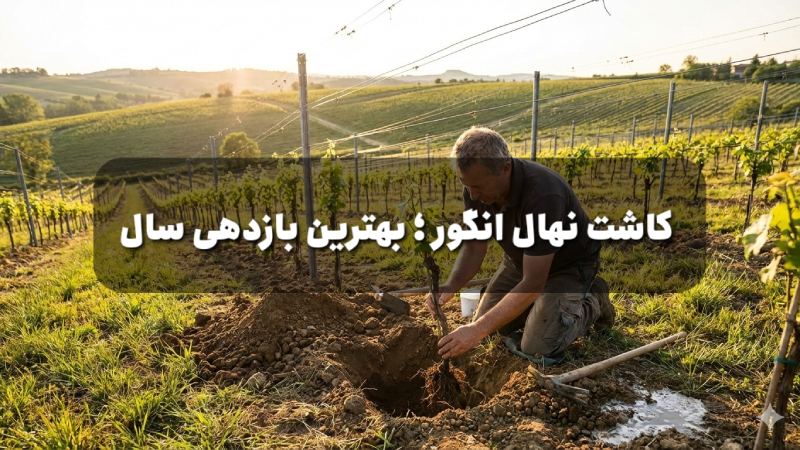 آموزش کاشت نهال انگور