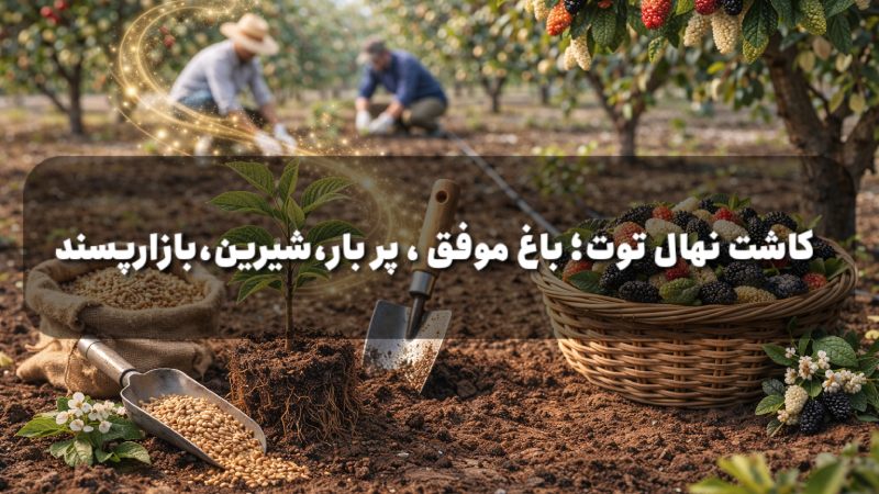 آموزش کاشت نهال توت