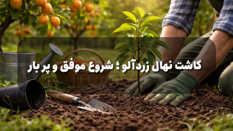 آموزش کاشت نهال زردآلو