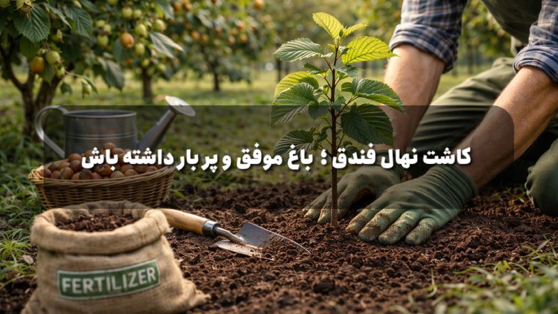 آموزش کاشت نهال فندق
