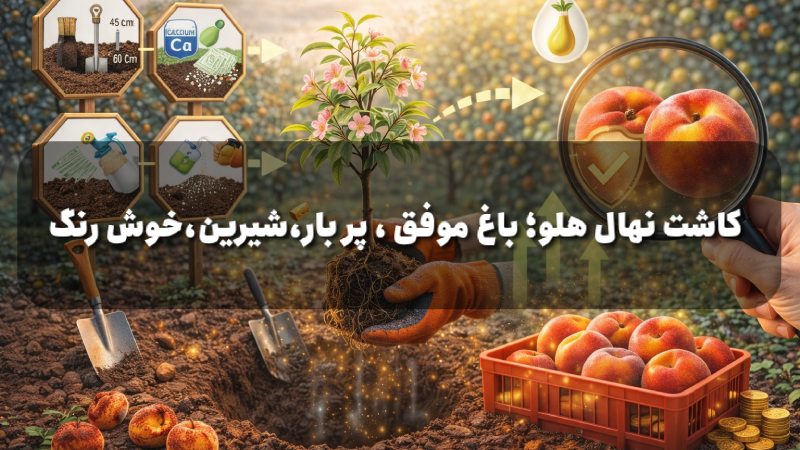 آموزش کاشت نهال هلو