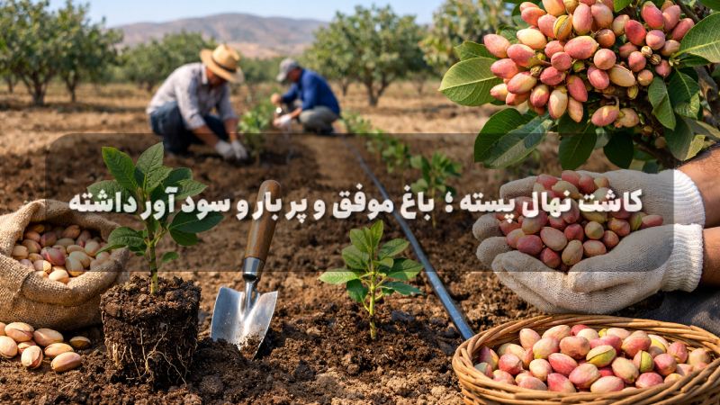 آموزش کاشت نهال پسته