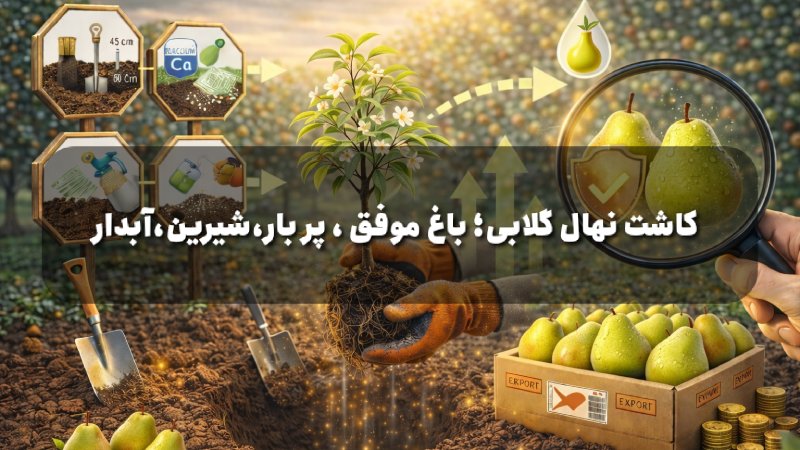 آموزش کاشت نهال گلابی