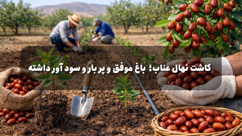 آموزش کاشت نهال عناب