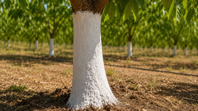 محافظت از تنه درخت در برابر آفتابسوختگی