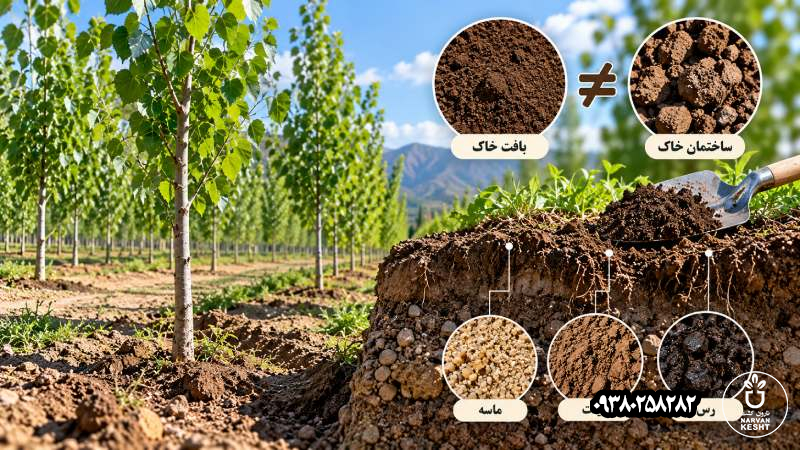 بافت خاک با ساختمان خاک فرق دارد؛ همین تفاوت مهم است